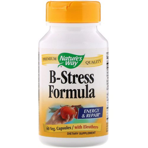 Nature's Way, B-Stress Formula, 60 Veg Capsules Review