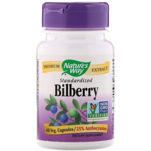 Nature's Way, Bilberry Standardized, 60 Veg Capsules Review