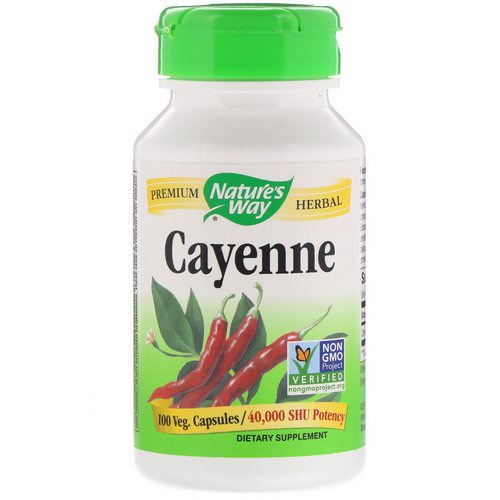 Nature's Way, Cayenne, 40,000 SHU, 100 Veg. Capsules Review