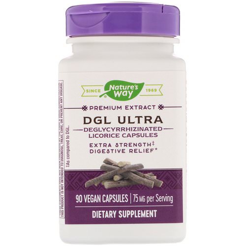 Nature's Way, DGL Ultra, 75 mg, 90 Vegan Capsules Review