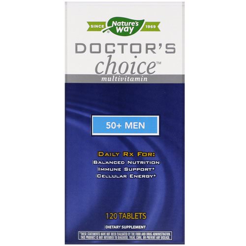 Nature's Way, Doctor's Choice Multivitamin, 50+ Men, 120 Tablets Review