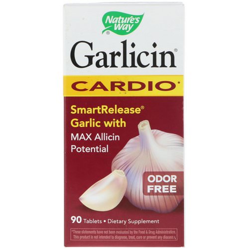 Nature's Way, Garlicin, Cardio, Odor Free, 90 Tablets Review