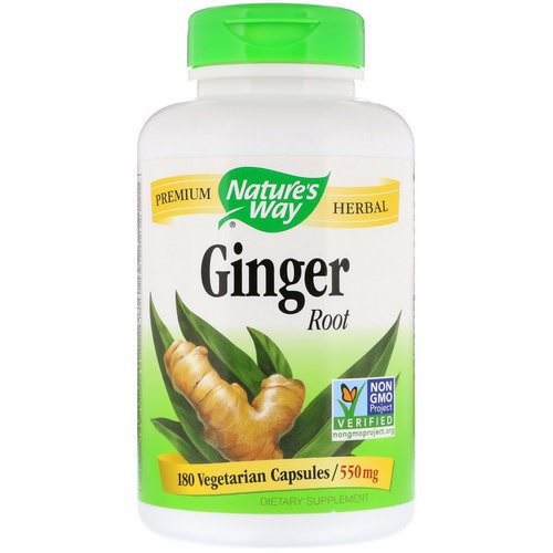 Nature's Way, Ginger Root, 550 mg, 180 Vegetarian Capsules Review