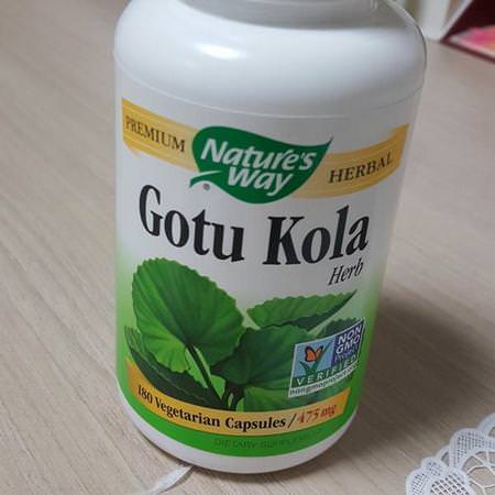 Nature's Way, Gotu Kola Herb, 475 mg, 100 Vegetarian Capsules Review