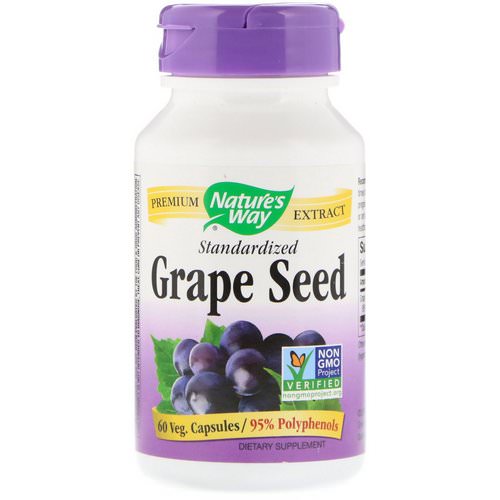 Nature's Way, Grape Seed, Standardized, 60 Veg. Capsules Review