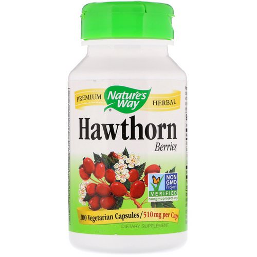 Nature's Way, Hawthorn Berries, 510 mg, 100 Vegetarian Capsules Review