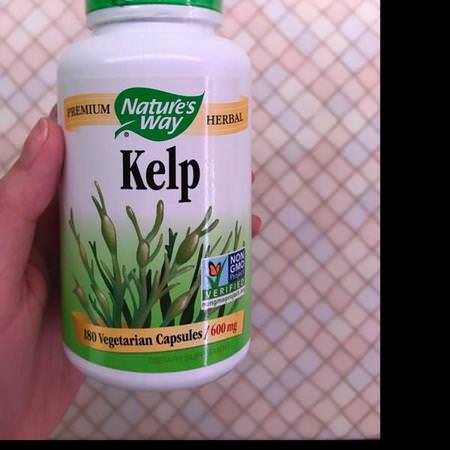 Nature's Way, Kelp, Whole Thallus, 600 mg, 180 Vegan Capsules Review