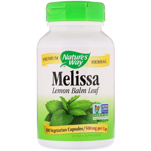 Nature's Way, Melissa, Lemon Balm Leaf, 500 mg, 100 Vegetarian Capsules Review