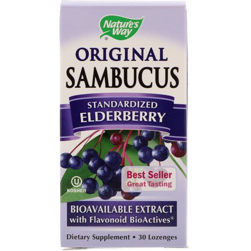 Nature's Way, Original Sambucus,Standardized Elderberry, 30 Lozenges Review