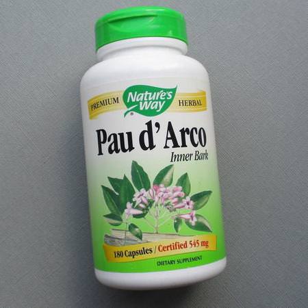 Nature's Way, Pau d'Arco Inner Bark, 545 mg, 100 Veg Capsules Review
