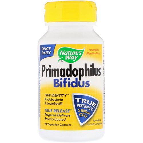 Nature's Way, Primadophilus, Bifidus, For Adults, 5 Billion CFU, 90 Vegetable Capsules Review