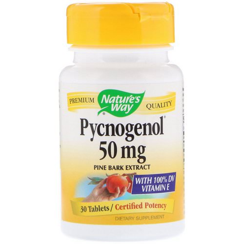 Nature's Way, Pycnogenol, Pine Bark Extract, 50 mg, 30 Tablets Review