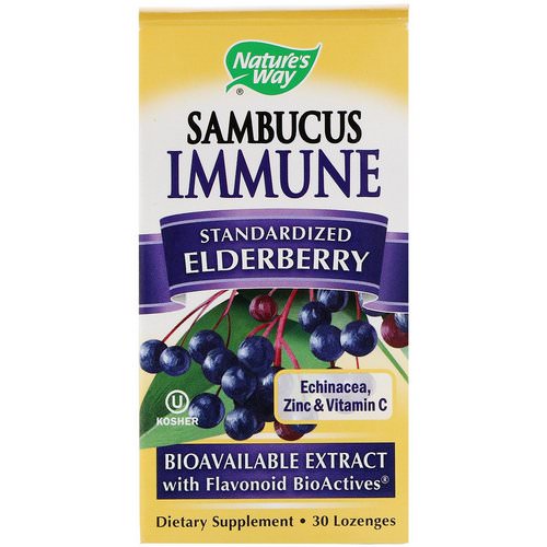 Nature's Way, Sambucus Immune, Elderberry, Standardized, 30 Lozenges Review