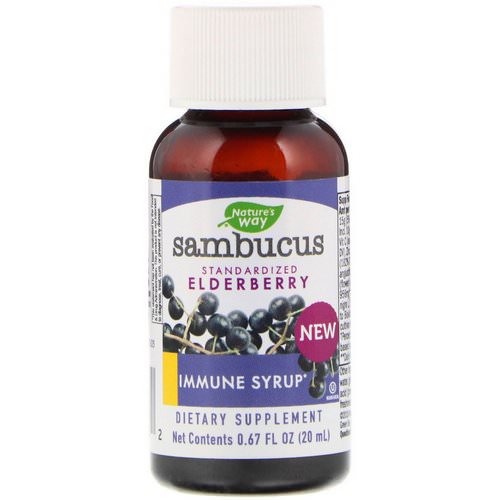 Nature's Way, Sambucus, Standardized Elderberry, Immune Syrup, 0.67 fl oz (20 ml) Review