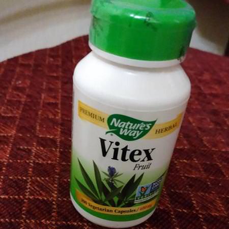 Nature's Way, Vitex Fruit, 400 mg, 100 Vegetarian Capsules Review