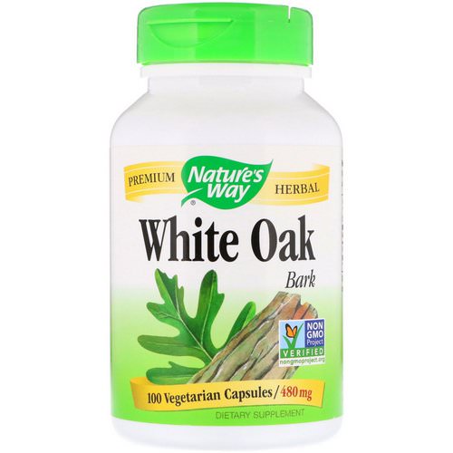 Nature's Way, White Oak Bark, 480 mg, 100 Vegetarian Capsules Review