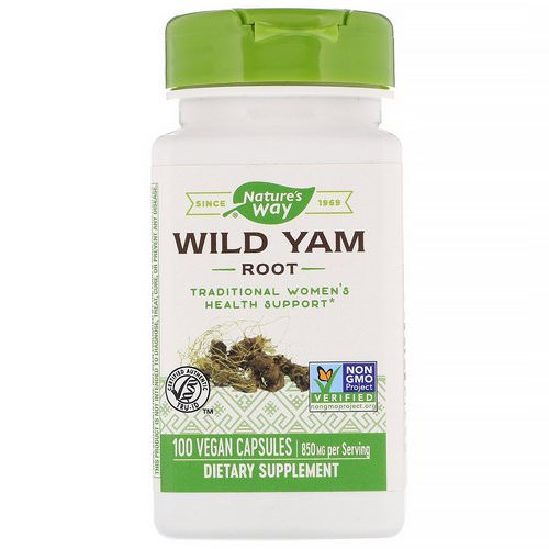 Nature's Way, Wild Yam Root, 850 mg, 100 Vegan Capsules Review