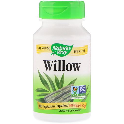 Nature's Way, Willow, 400 mg, 100 Vegetarian Capsules Review