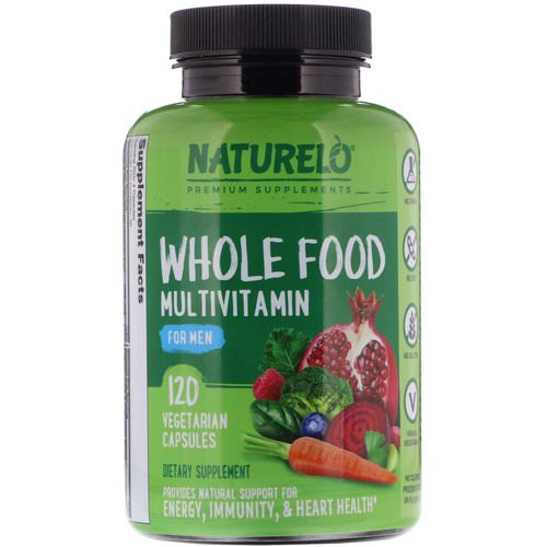 NATURELO, Whole Food Multivitamin for Men, 120 Vegetarian Capsules Review