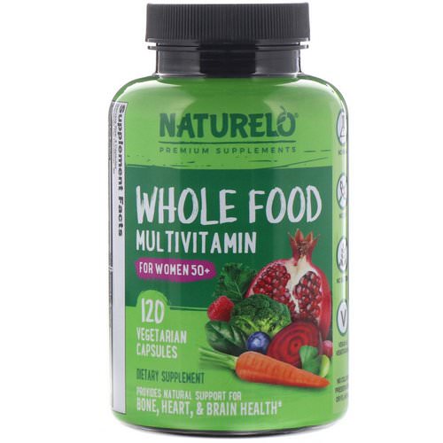 NATURELO, Whole Food Multivitamin for Women 50+, 120 Vegetarian Capsules Review