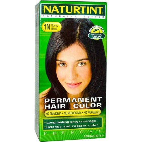 Naturtint, Permanent Hair Color, 1N Ebony Black, 5.28 fl oz (150 ml) Review