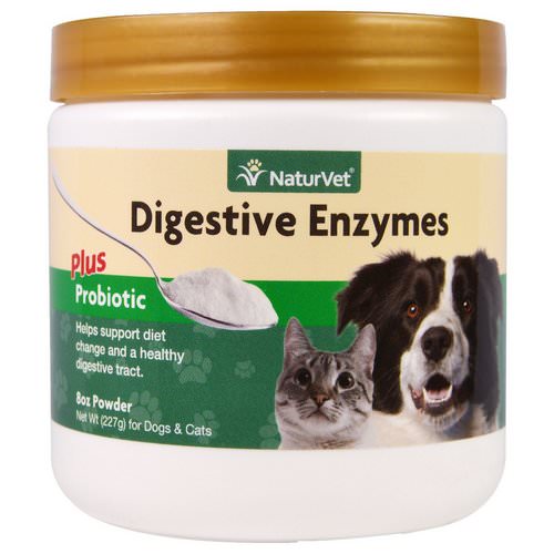 NaturVet, Digestive Enzymes Plus Probiotic, For Dogs & Cats, Powder, 8 oz (227 g) Review