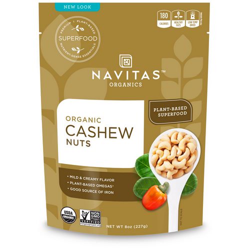 Navitas Organics, Organic Cashew Nuts, 8 oz (227 g) Review
