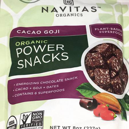 Organic Power Snacks, Cacao Goji