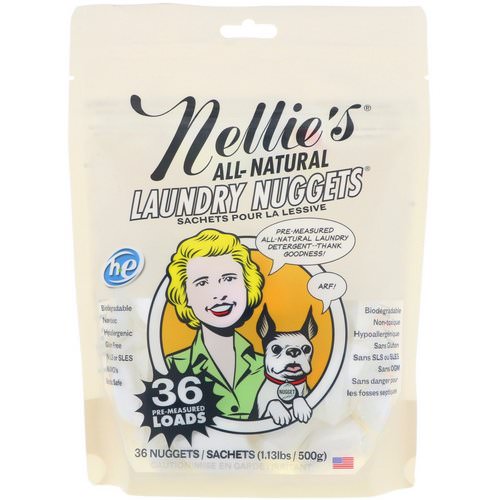 Nellie's, All Natural, Laundry Nuggets, 36 Nuggets, 1.13 lbs (500 g) Review
