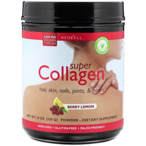 Neocell, Super Collagen, Type 1 & 3, Berry Lemon, 6,000 mg, 1.2 lbs (539 g) Review