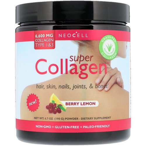 Neocell, Super Collagen, Type 1 & 3, Berry Lemon, 6,000 mg, 6.7 oz (190 g) Review