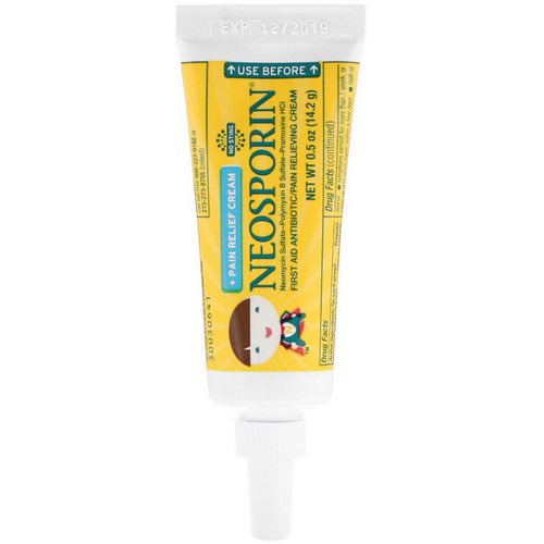 Neosporin, Dual Action Cream, Pain Relief Cream, For Kids Ages 2 +, 0.5 oz (14.2 g) Review