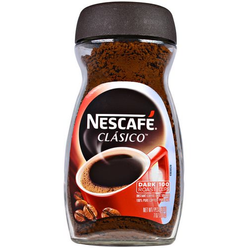 Nescafe, Clasico, Pure Instant Coffee, Dark Roast, 7 oz (200 g) Review