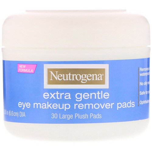 Neutrogena, Extra Gentle, Eye Makeup Remover Pads, 30 Large Plush Pads Review