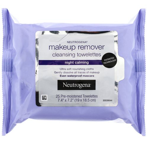 Neutrogena, Makeup Remover Cleansing Towelettes, Night Calming, 25 Pre-Moistened Towelettes Review