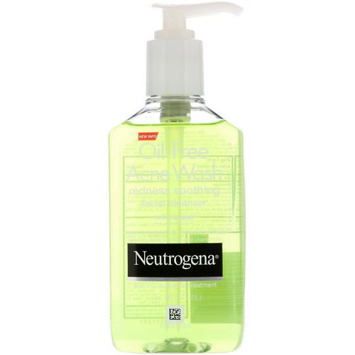 Neutrogena, Oil Free Acne Wash, Redness Soothing Facial Cleanser, 6 fl oz (177 ml) Review