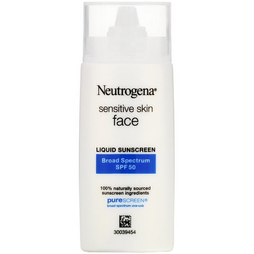 Neutrogena, Sensitive Skin, Face, Liquid Sunscreen, SPF 50, 1.4 fl oz (40 ml) Review