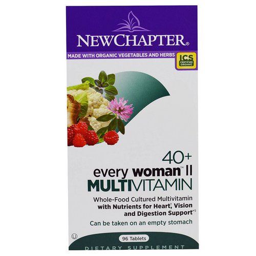 New Chapter, 40+ Every Woman II, Multivitamin, 96 Tablets Review