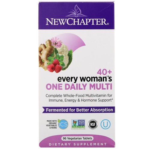 New Chapter, 40+ Every Woman's One Daily Multi, 96 Vegetarian Tablets Review