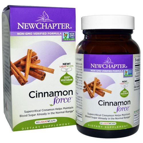 New Chapter, Cinnamon Force, 60 Vegetarian Capsules Review