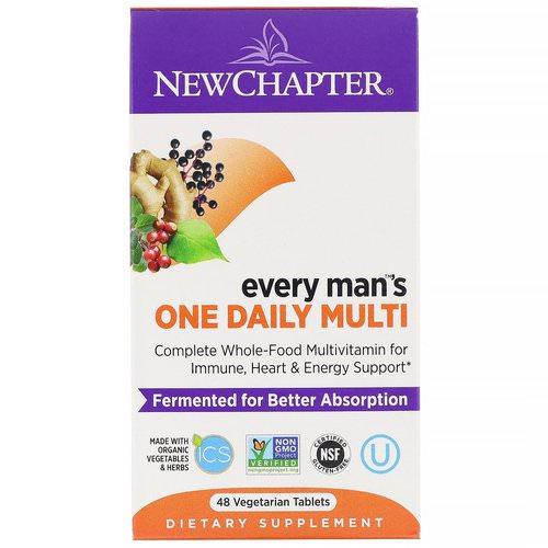 New Chapter, Every Man's One Daily Multi, 48 Vegetarian Tablets Review