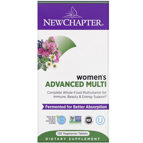 New Chapter, Women's Advanced Multi, 120 Vegetarian Tablets Review