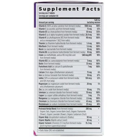 Lactation Support, Maternity, Moms, Kids, Baby, Post-Natal Formulas, Pre, Women's Health, Supplements