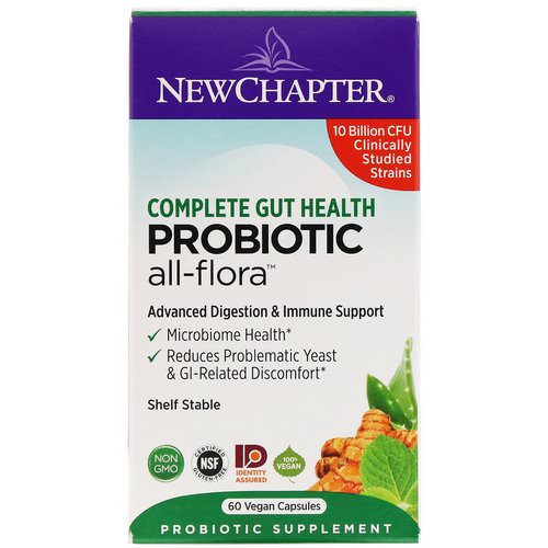 New Chapter, Probiotic All-Flora, 60 Vegan Capsules Review