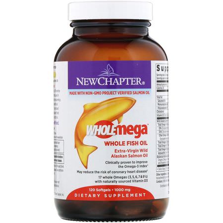 New Chapter, Salmon Oil, EFA, Omega 3-6-9 Combinations
