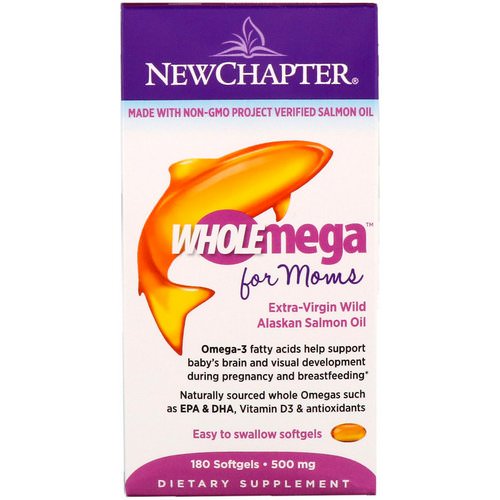 New Chapter, Wholemega For Moms, 500 mg, 180 Softgels Review