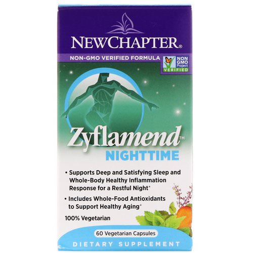 New Chapter, Zyflamend Nighttime, 60 Vegetarian Capsules Review