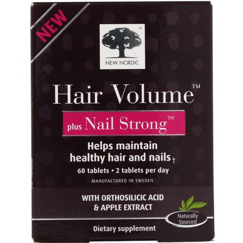 New Nordic, Hair Volume Plus Nail Strong, 60 Tablets Review