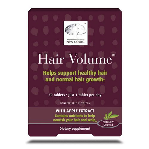 New Nordic, Hair Volume With Apple Extract, 30 Tablets Review
