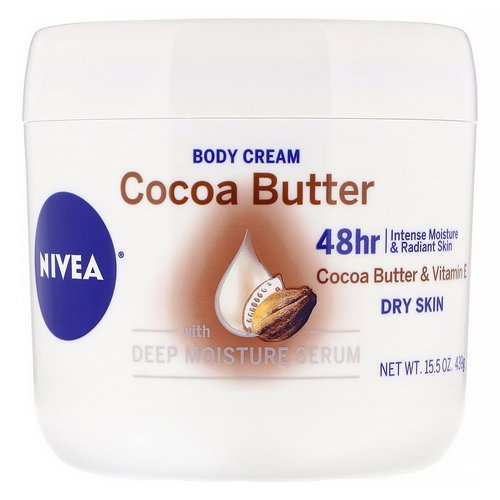 Nivea, Body Cream, Cocoa Butter, 15.5 oz (439 g) Review